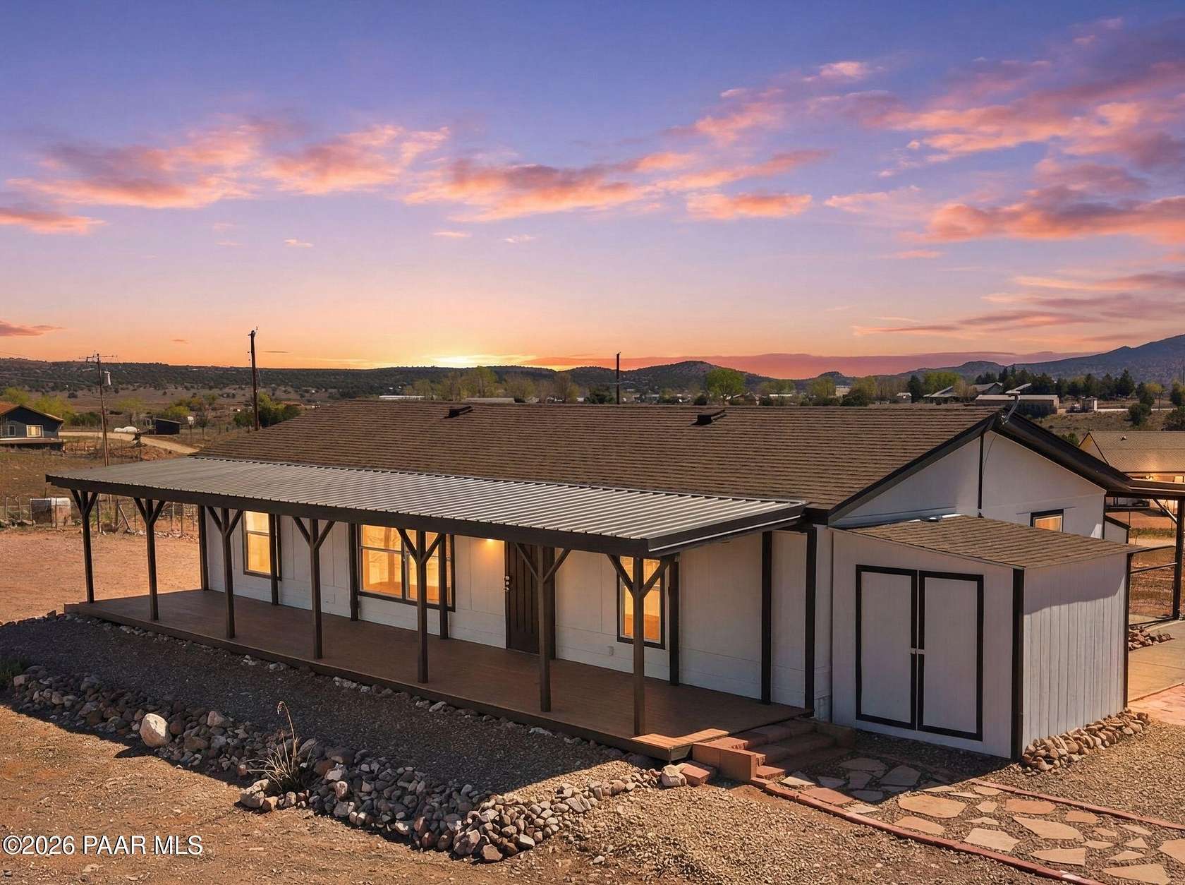 2 Acres of Land with Home for Sale in Paulden, Arizona