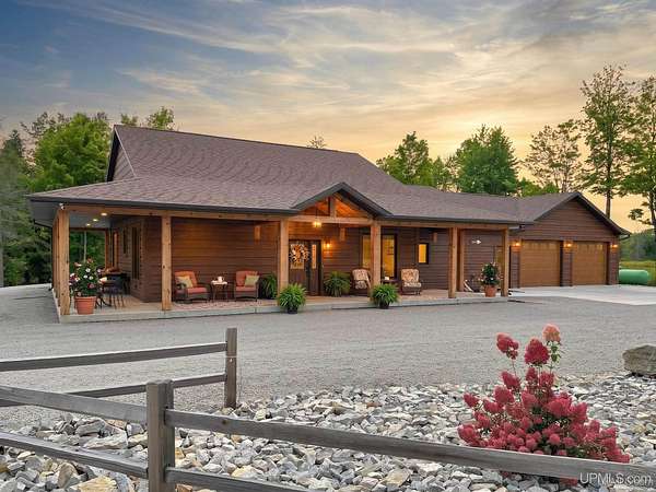 35.2 Acres of Recreational Land with Home for Sale in Carney, Michigan