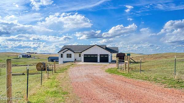 11.1 Acres of Land with Home for Sale in Moorcroft, Wyoming