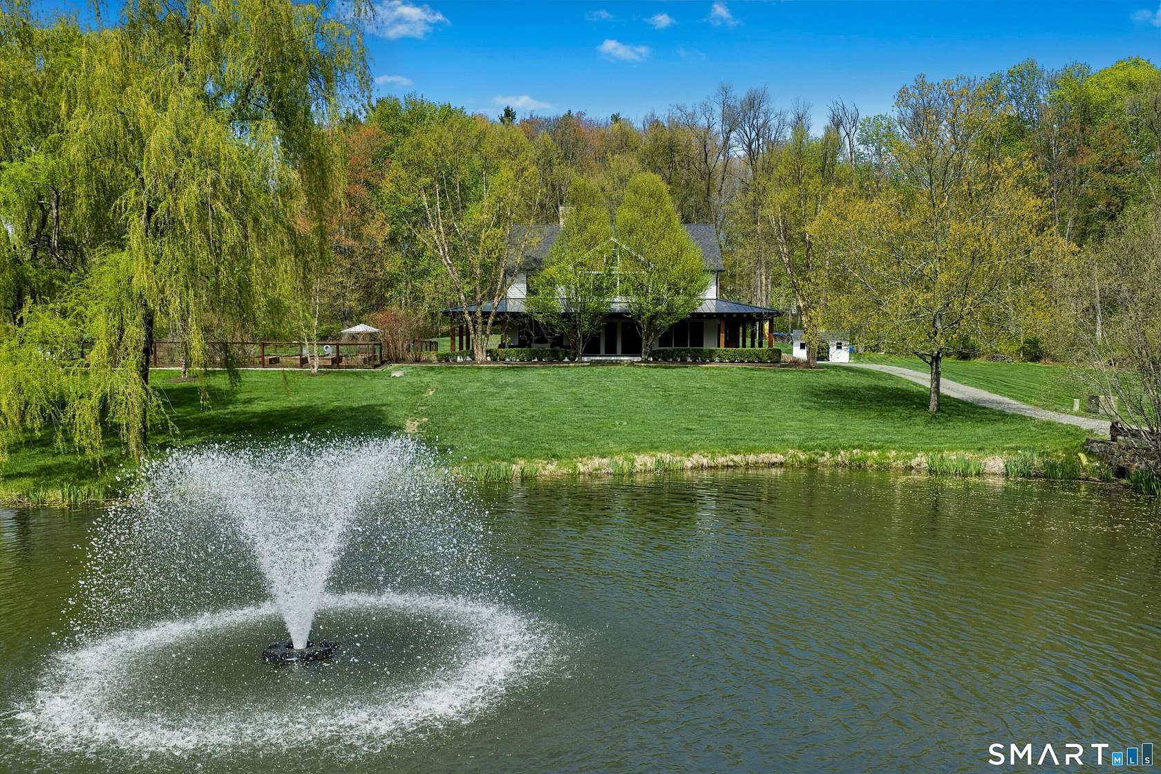 4 Acres of Land with Home for Sale in Redding, Connecticut