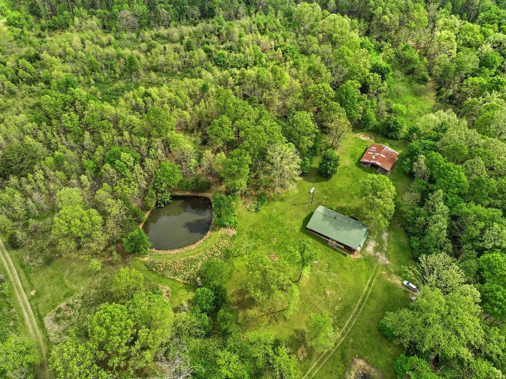 11 Acres of Recreational Land with Home for Sale in Summersville, Missouri