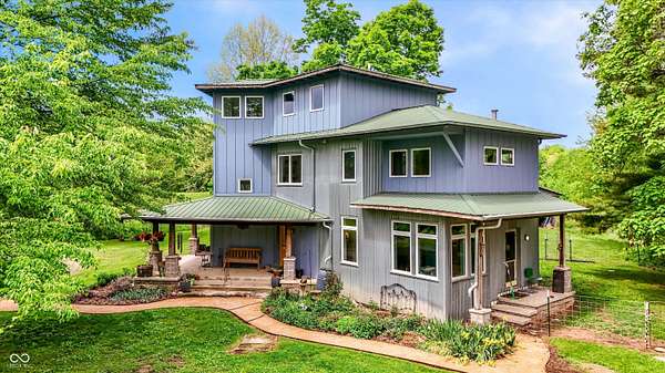 19.4 Acres of Land with Home for Sale in Columbus, Indiana