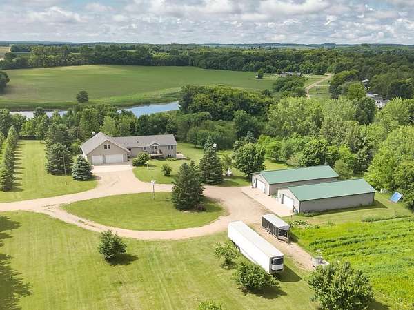 13.5 Acres of Land with Home for Sale in Pelican Rapids, Minnesota