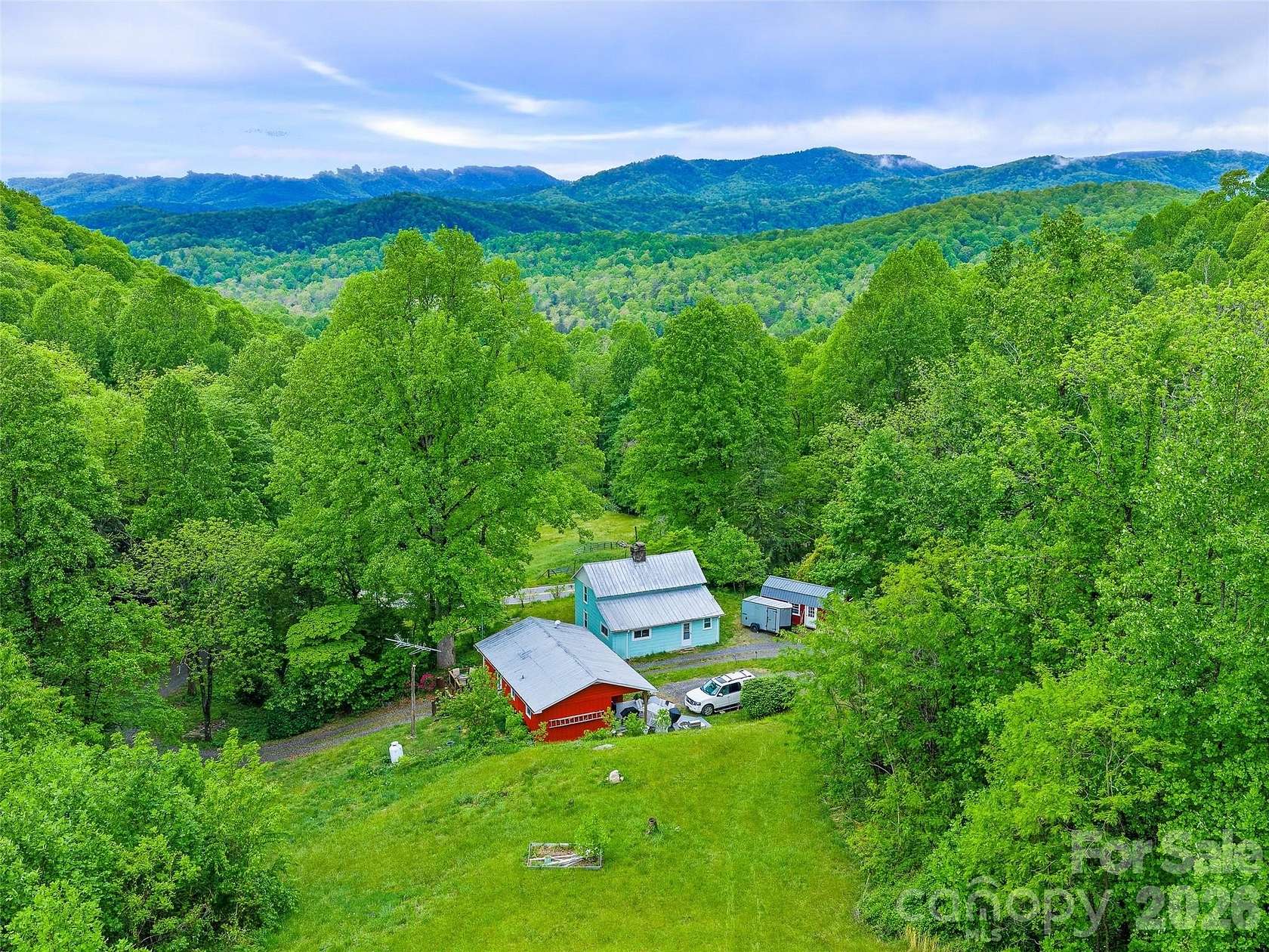 37.7 Acres of Land with Home for Sale in Black Mountain, North Carolina