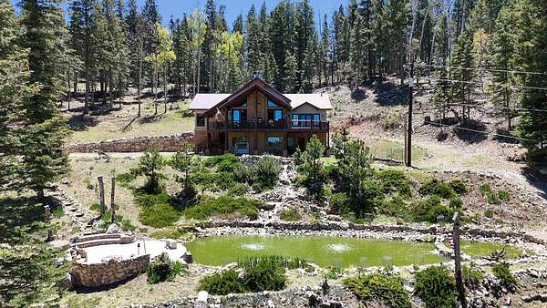 23.3 Acres of Recreational Land with Home for Sale in Cloudcroft, New Mexico