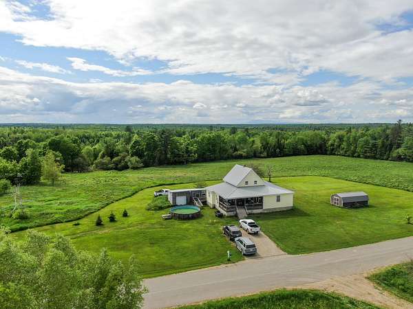 5.73 Acres of Land with Home for Sale in Prentiss, Maine