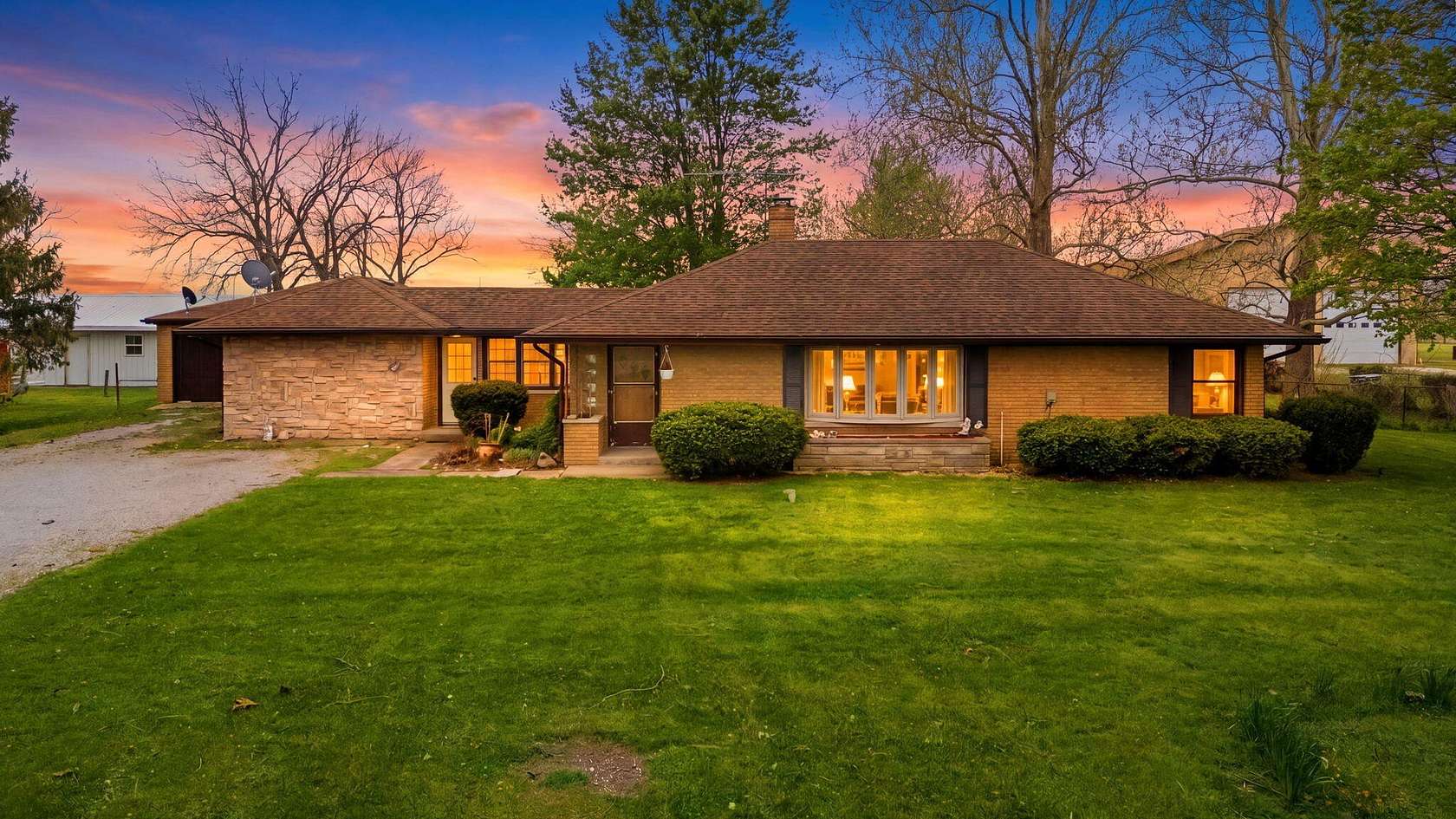 2 Acres of Land with Home for Sale in La Crosse, Indiana