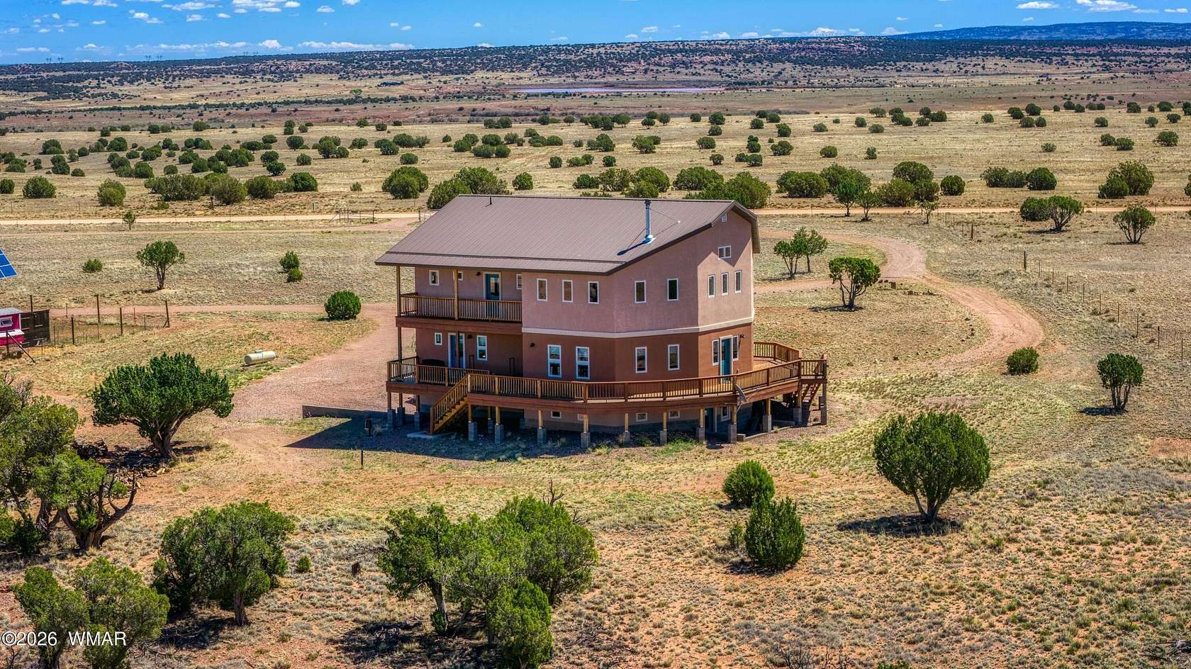 122 Acres of Land with Home for Sale in Concho, Arizona