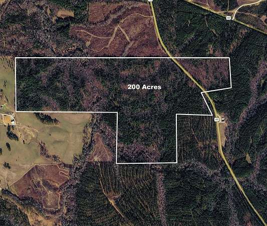 200 Acres of Land for Sale in Fruithurst, Alabama