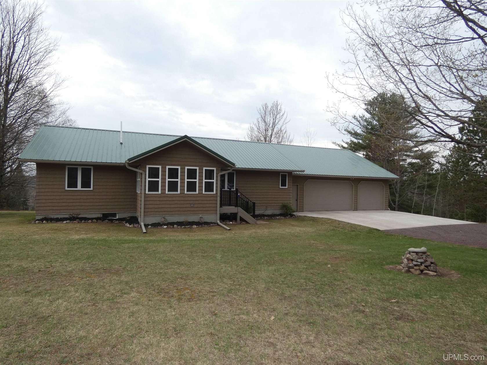 46 Acres of Recreational Land with Home for Sale in Bruce Crossing, Michigan