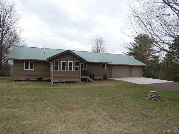 46 Acres of Recreational Land with Home for Sale in Bruce Crossing, Michigan