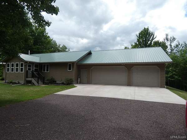 46 Acres of Recreational Land with Home for Sale in Bruce Crossing, Michigan