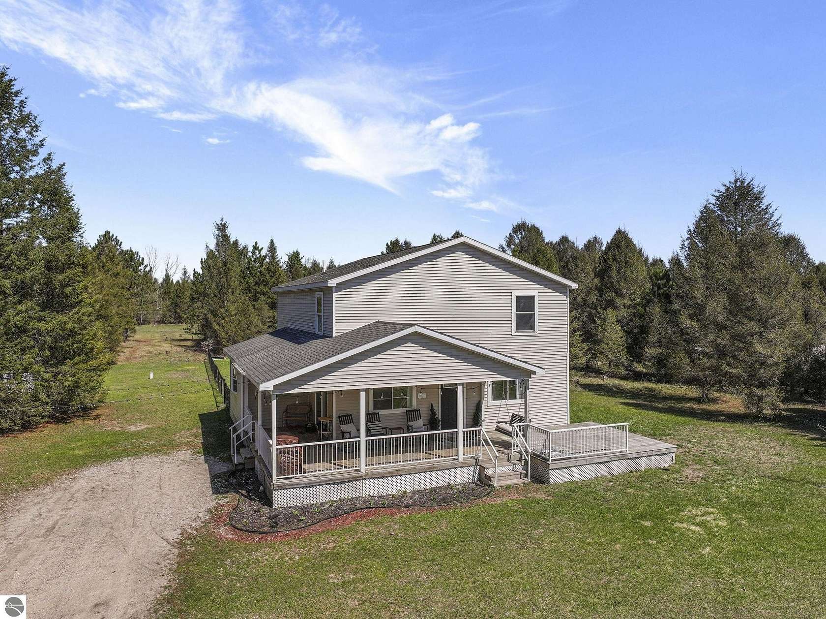 2.5 Acres of Land with Home for Sale in Interlochen, Michigan