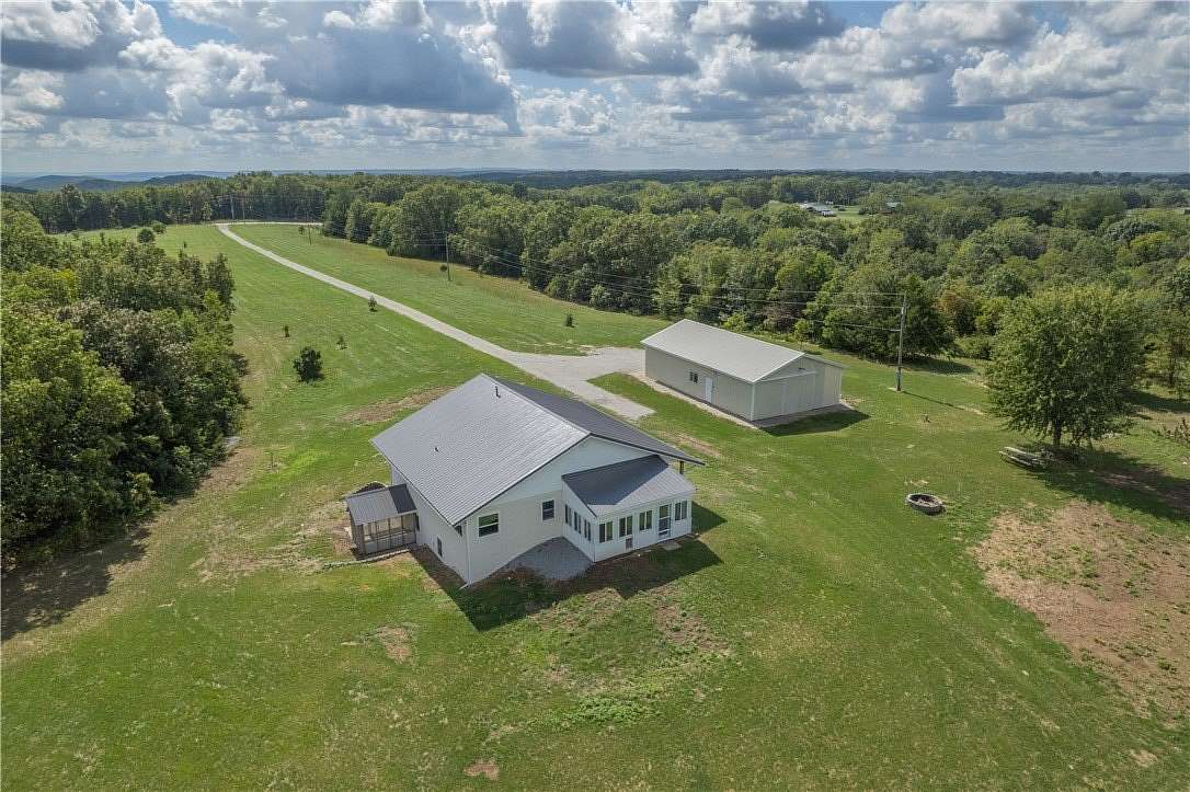 19 Acres of Recreational Land with Home for Sale in Cassville, Missouri
