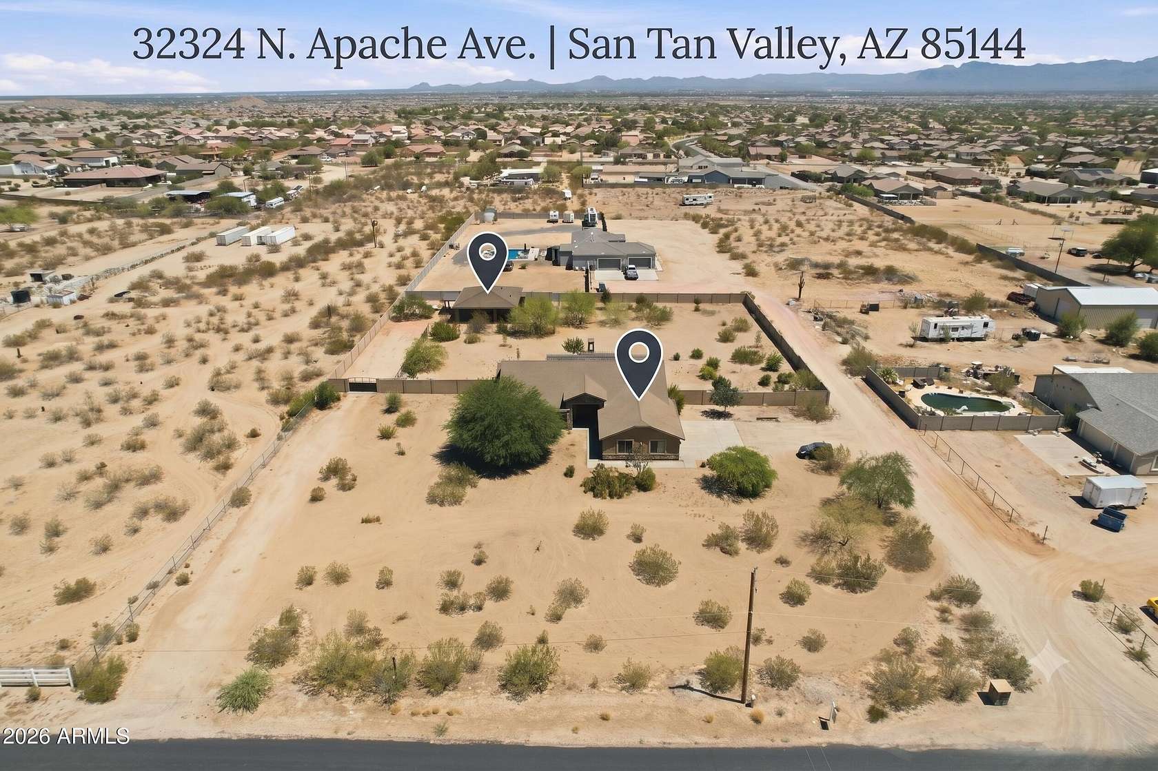 1.62 Acres of Land with Home for Sale in San Tan Valley, Arizona