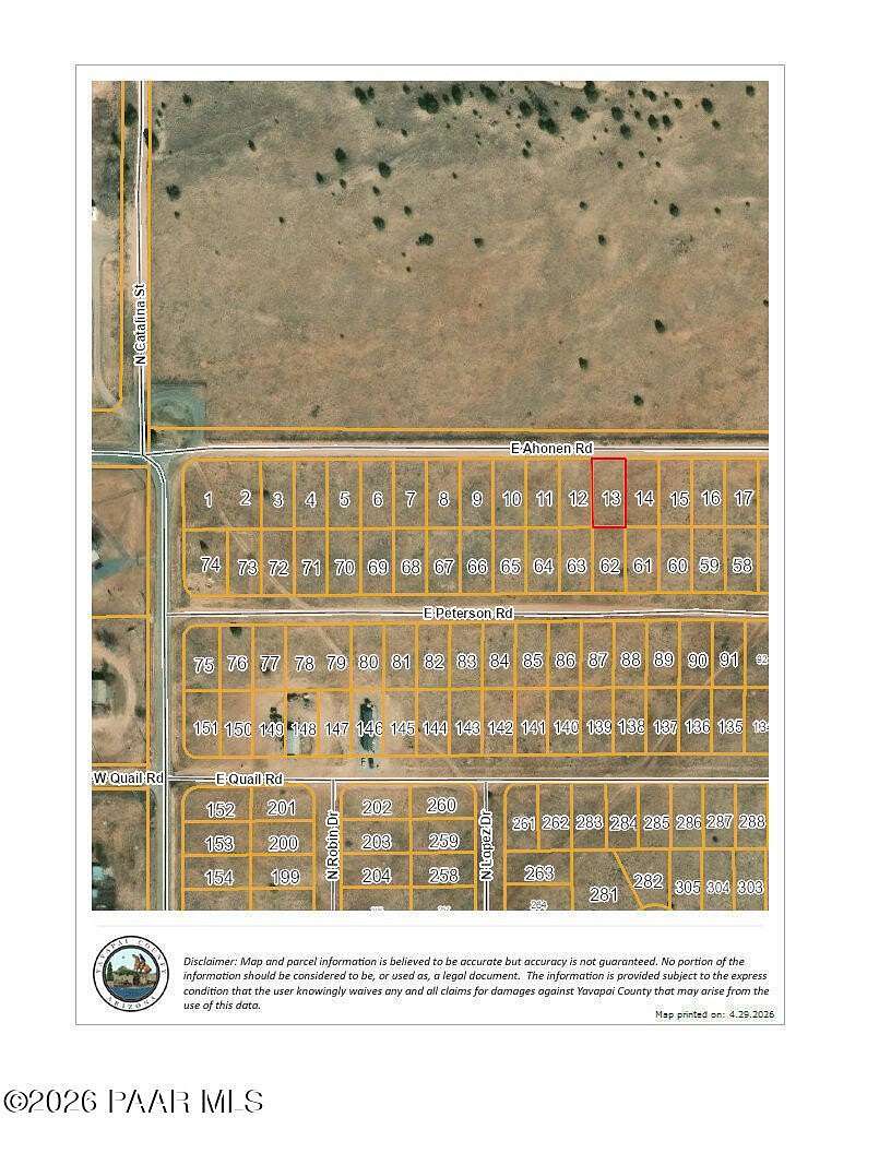 0.17 Acres of Residential Land for Sale in Paulden, Arizona