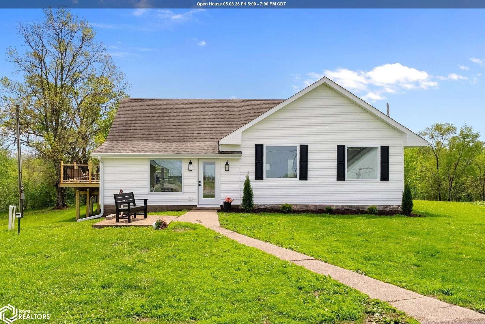 15.2 Acres of Recreational Land with Home for Sale in Yarmouth, Iowa
