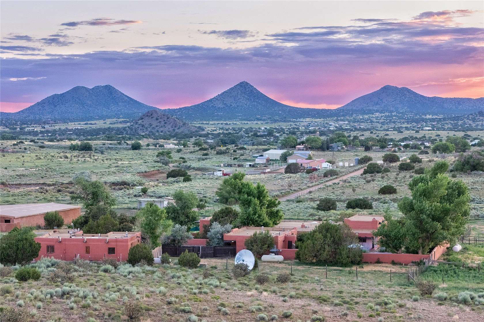 9.36 Acres of Land with Home for Sale in Santa Fe, New Mexico