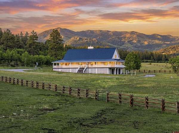 35.1 Acres of Recreational Land with Home for Sale in Pagosa Springs, Colorado