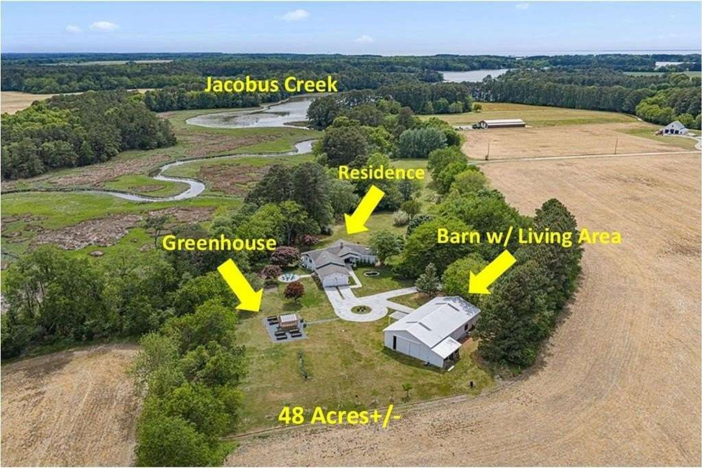 48 Acres of Land with Home for Sale in Machipongo, Virginia