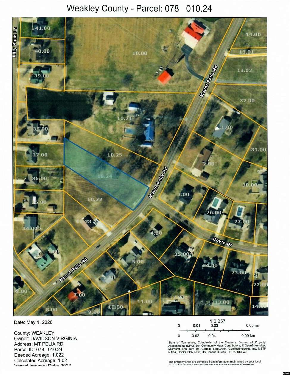 1 Acre of Residential Land for Sale in Martin, Tennessee