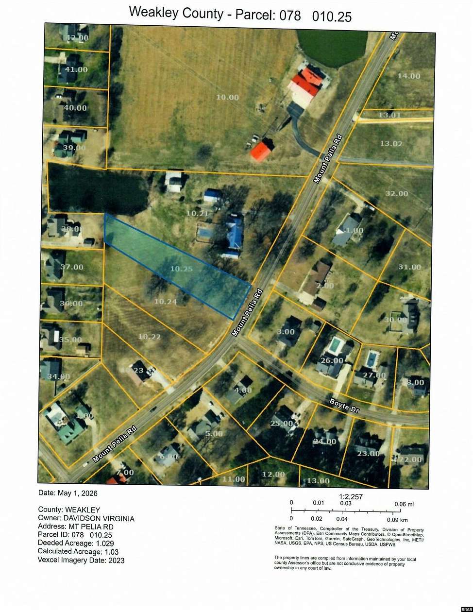 1 Acre of Residential Land for Sale in Martin, Tennessee