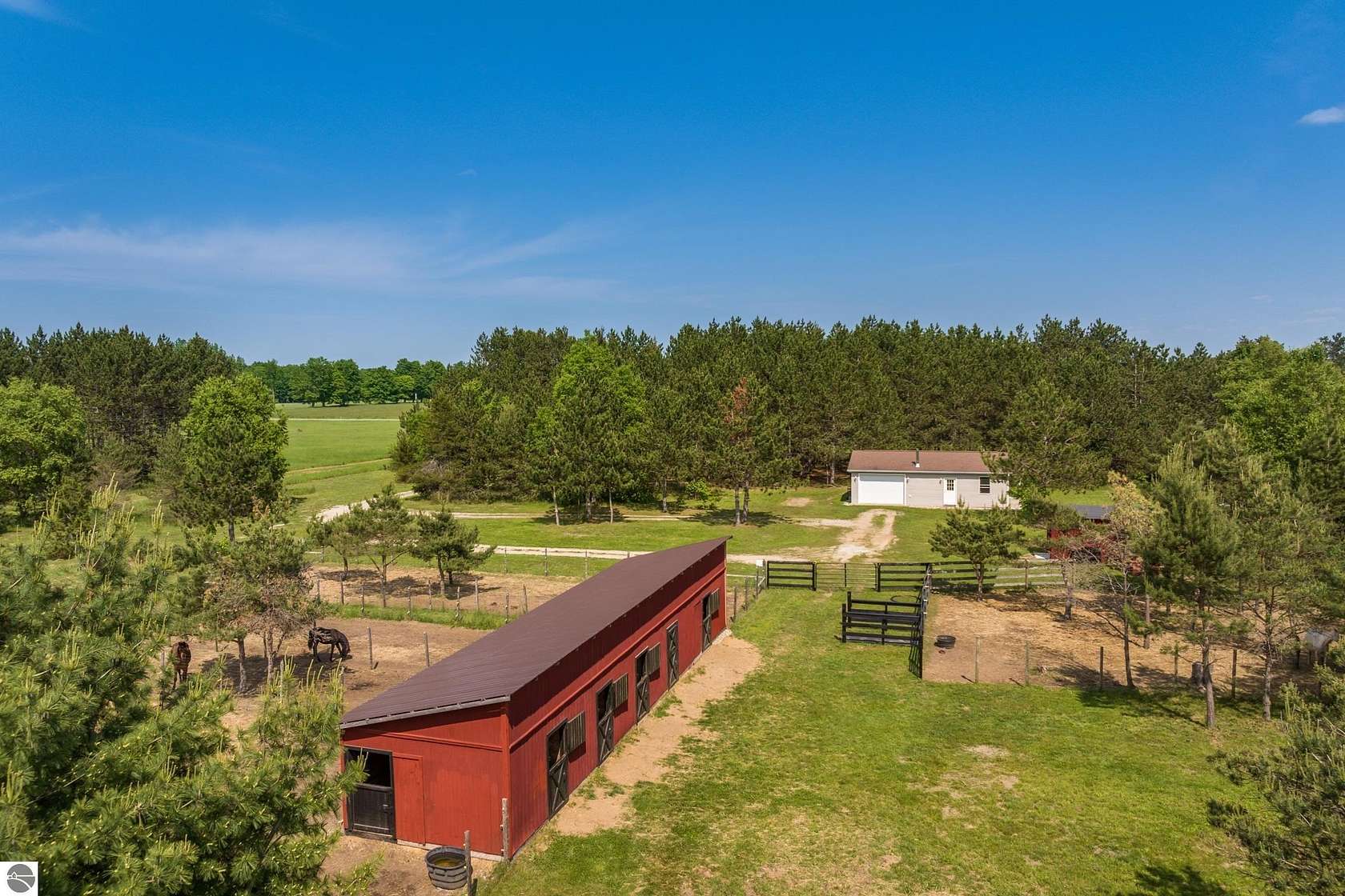 30 Acres of Agricultural Land with Home for Sale in Kalkaska, Michigan