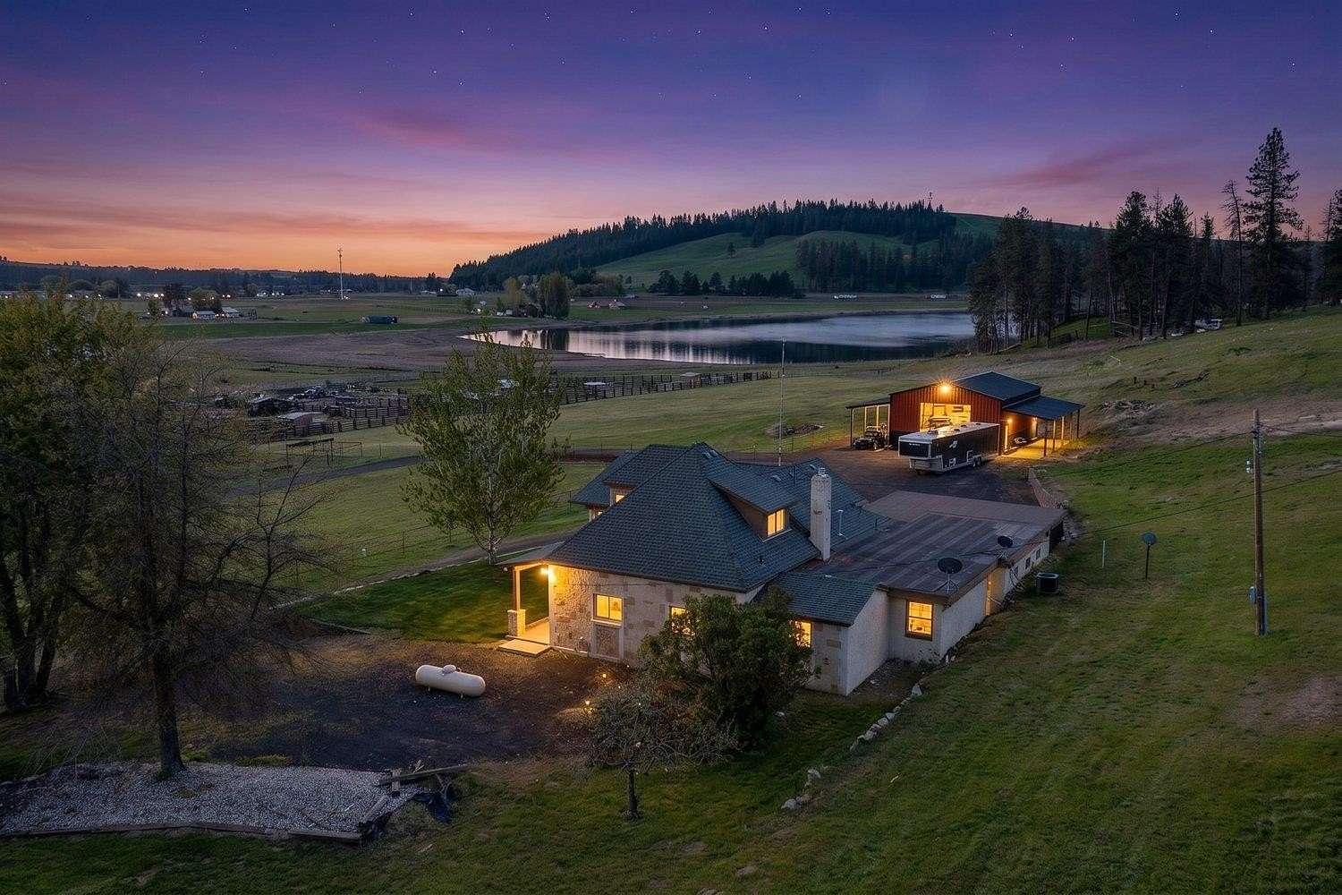 10 Acres of Recreational Land with Home for Sale in Cheney, Washington