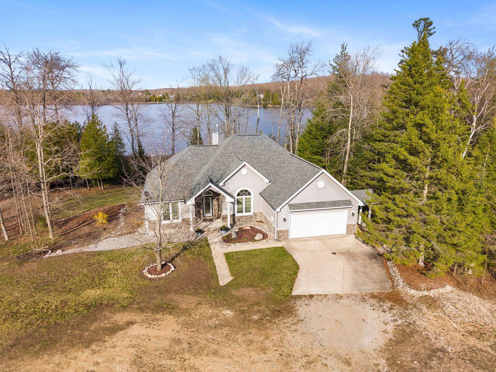 4.44 Acres of Land with Home for Sale in Levering, Michigan