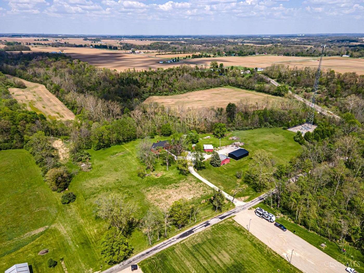 56.2 Acres of Agricultural Land with Home for Sale in Eaton, Ohio