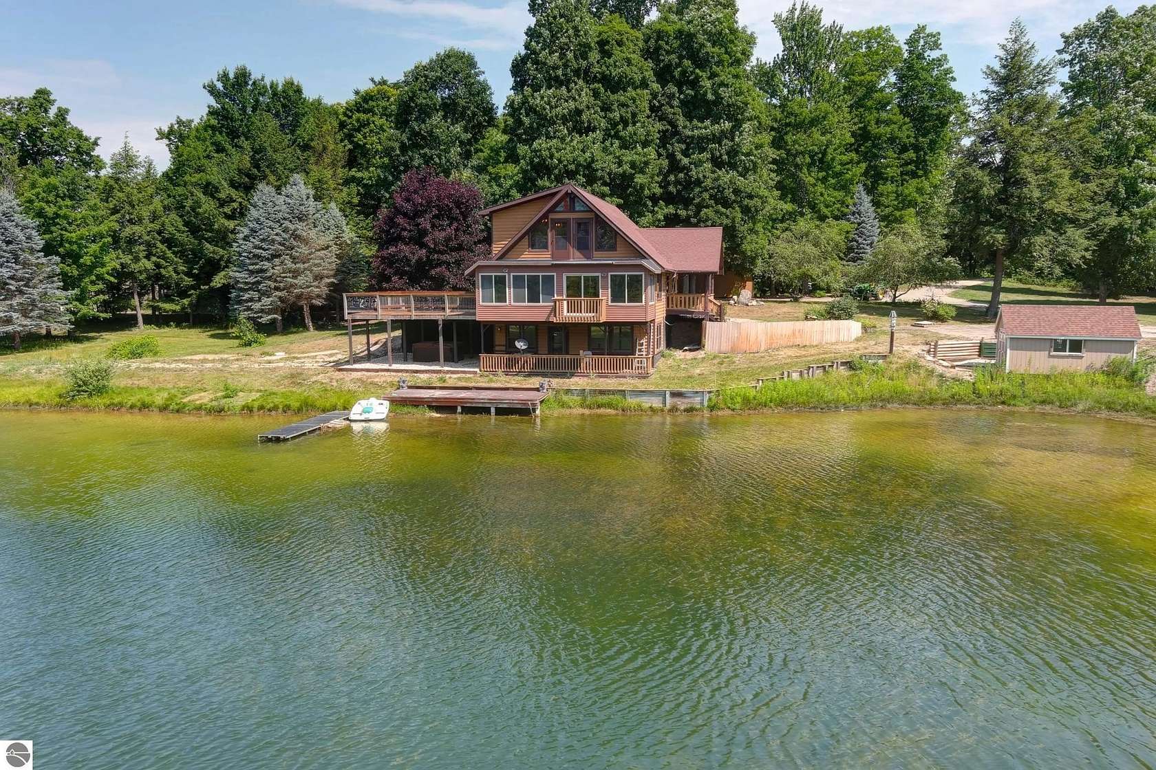 53.7 Acres of Land with Home for Sale in Copemish, Michigan