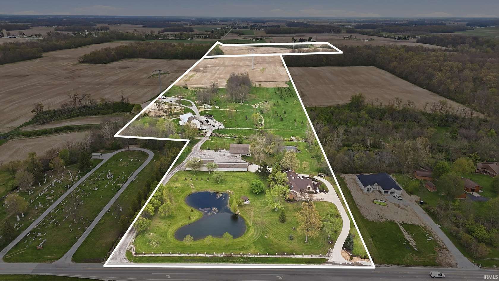 71.4 Acres of Recreational Land with Home for Sale in Fort Wayne, Indiana