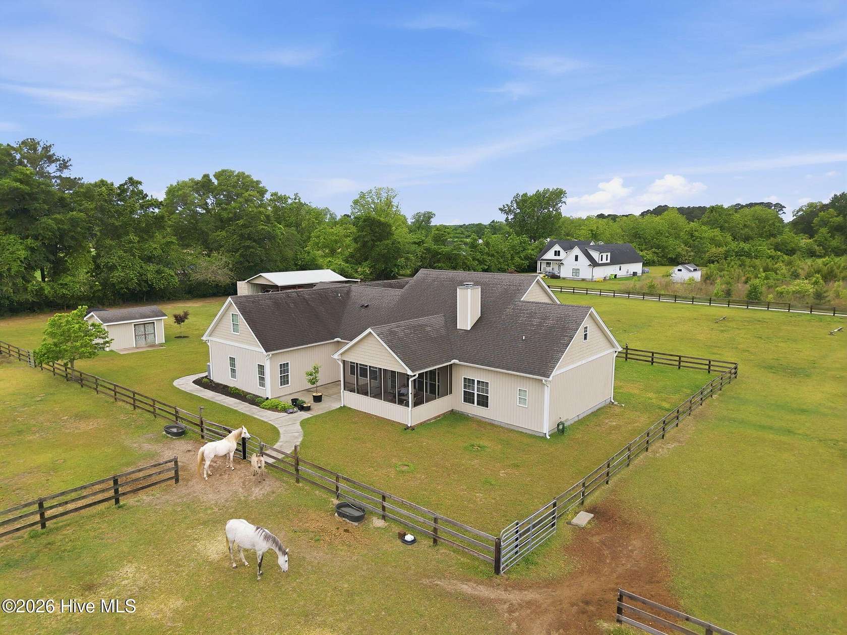 5 Acres of Land with Home for Sale in Castle Hayne, North Carolina