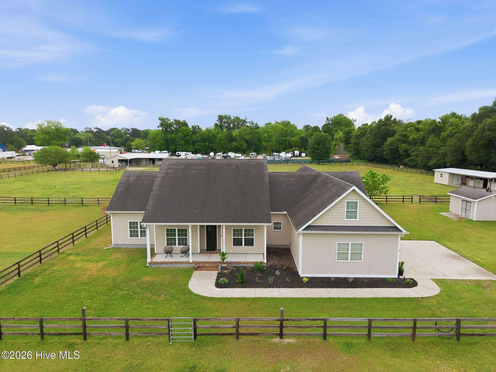 5 Acres of Land with Home for Sale in Castle Hayne, North Carolina