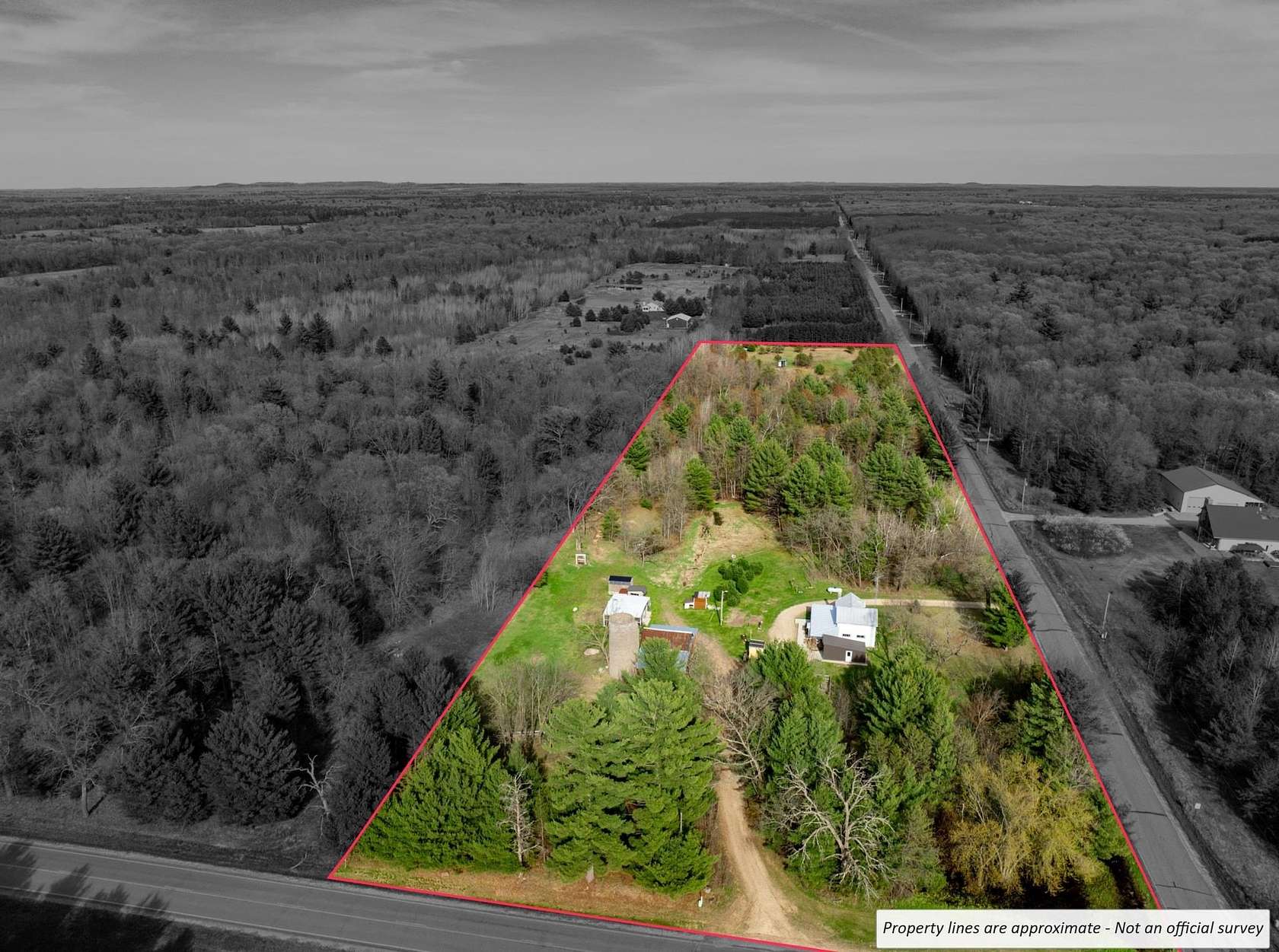 10 Acres of Land with Home for Sale in Mauston, Wisconsin