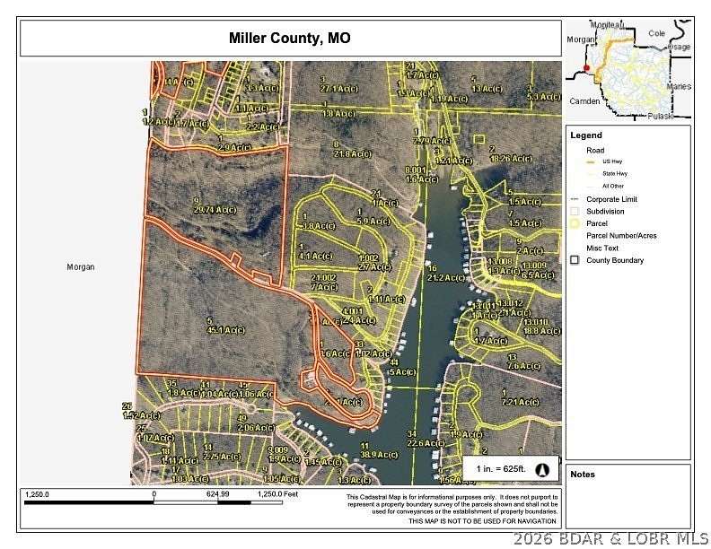 107 Acres of Recreational & Residential Land for Sale in Rocky Mount, Missouri