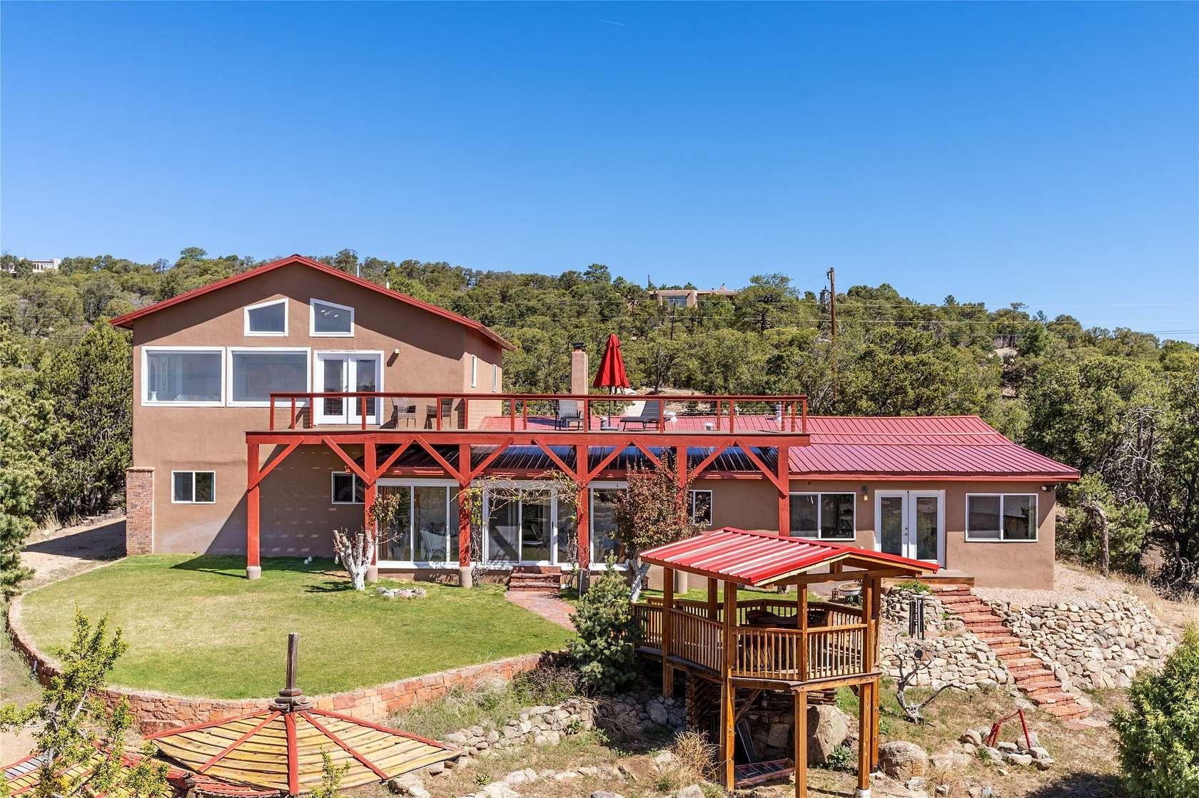 6.64 Acres of Land with Home for Sale in Santa Fe, New Mexico