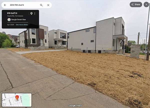 0.03 Acres of Residential Land for Sale in Nashville, Tennessee