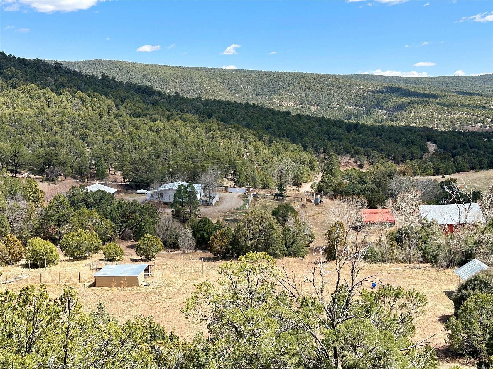 27.2 Acres of Land with Home for Sale in Pecos, New Mexico
