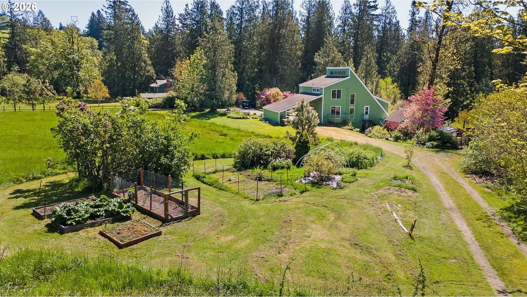 4.19 Acres of Land with Home for Sale in Corbett, Oregon