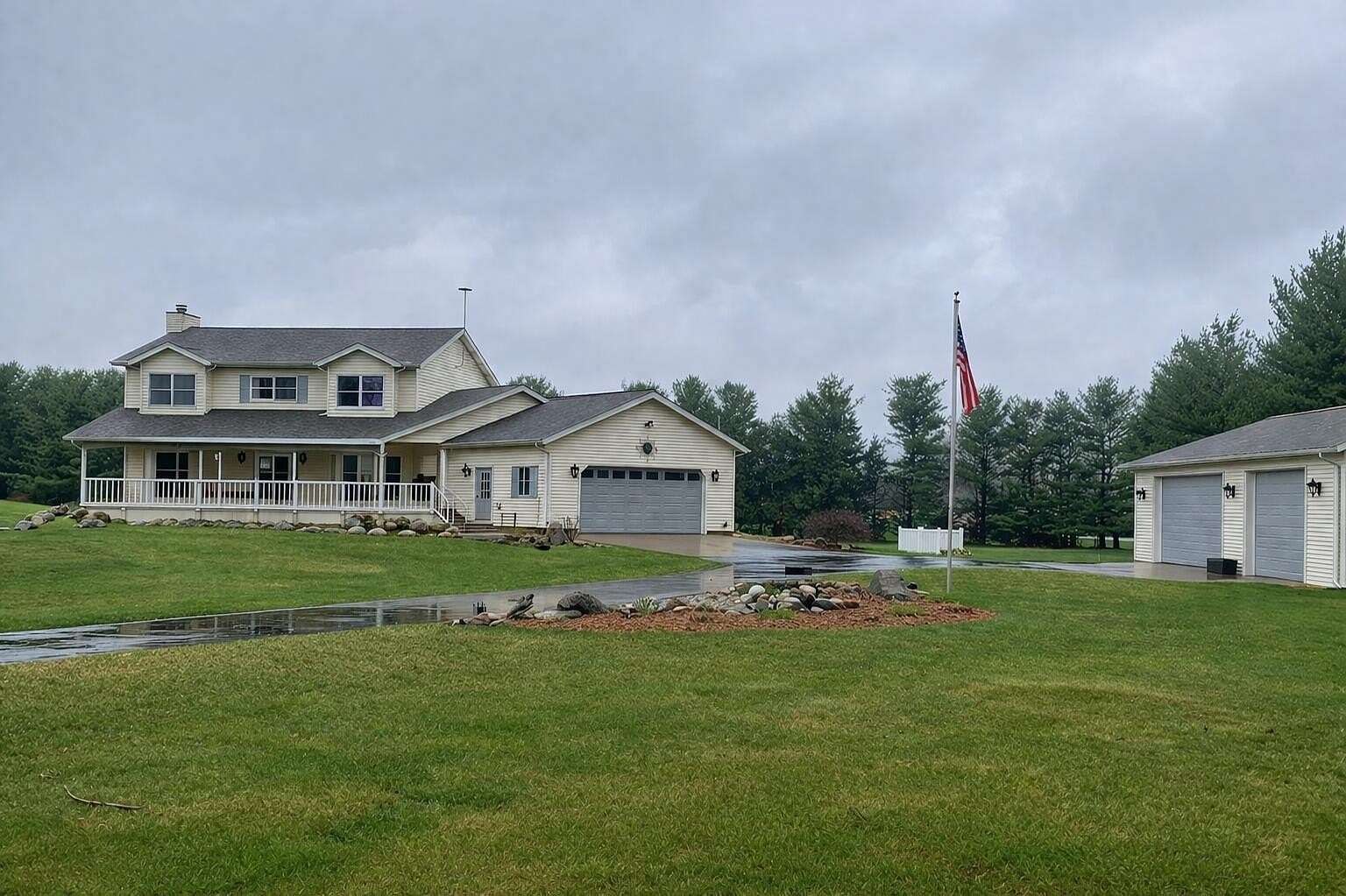 5.34 Acres of Land with Home for Sale in Marshall, Michigan