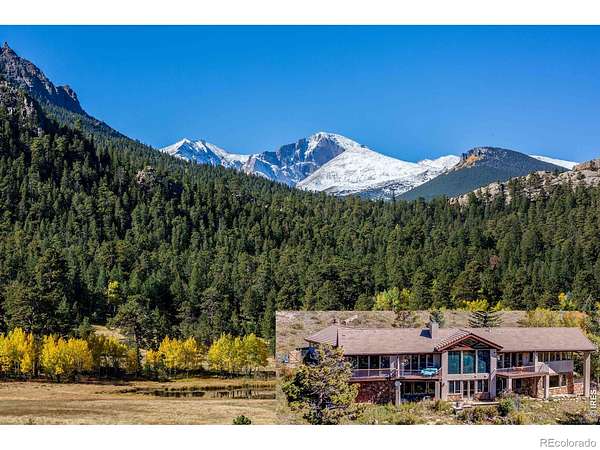 9.89 Acres of Land with Home for Sale in Estes Park, Colorado