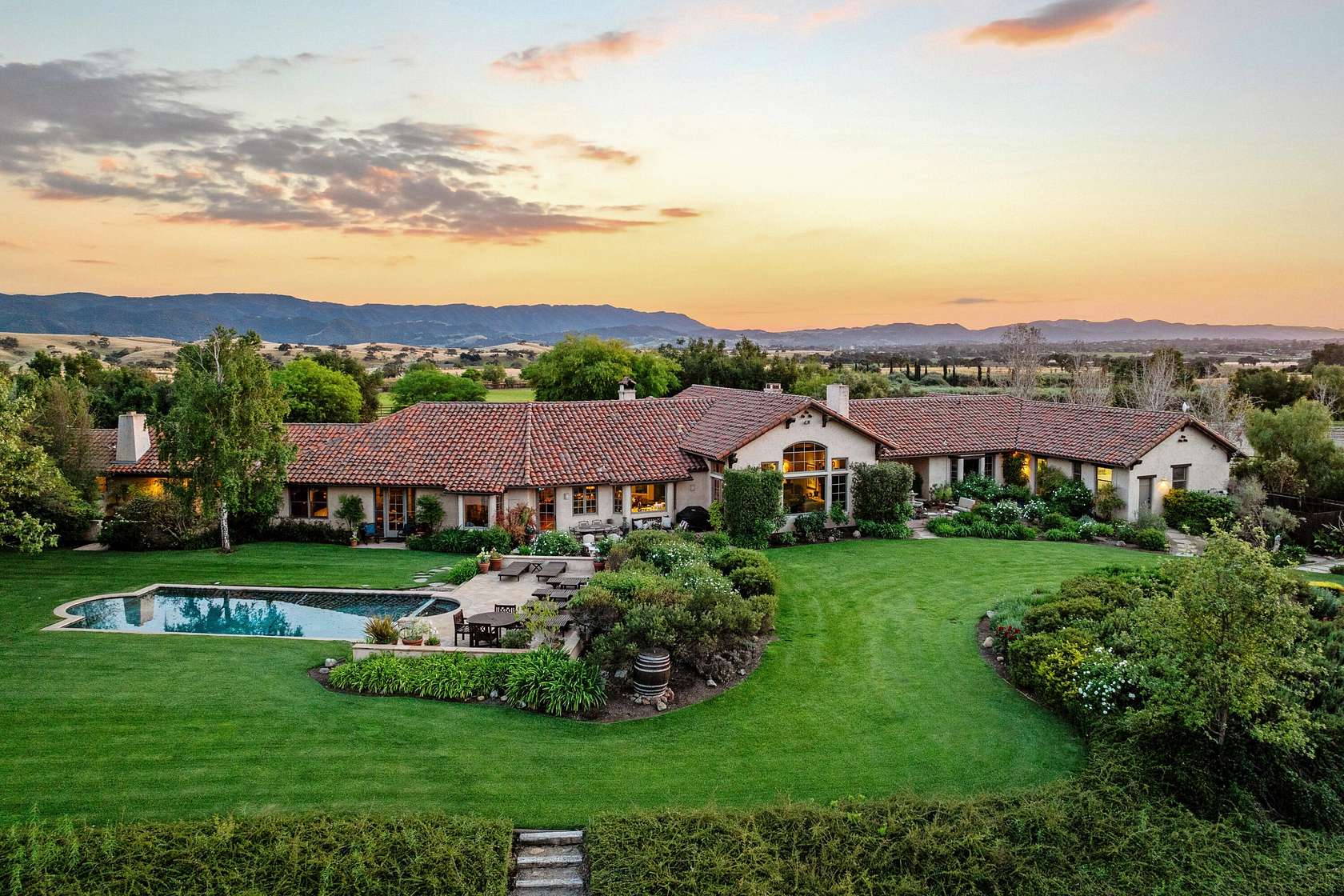 19.6 Acres of Land with Home for Sale in Santa Ynez, California
