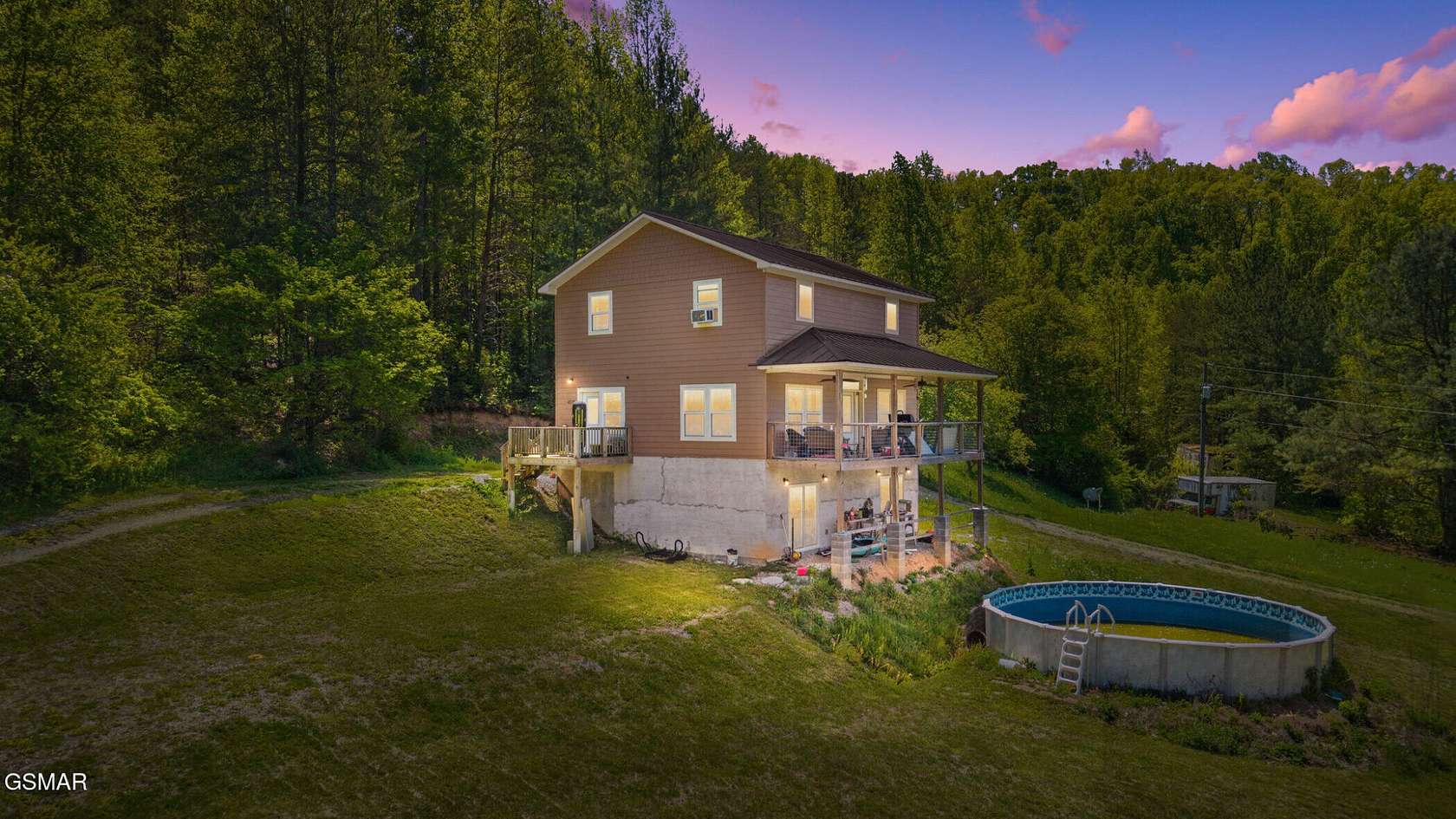 5 Acres of Land with Home for Sale in Sevierville, Tennessee
