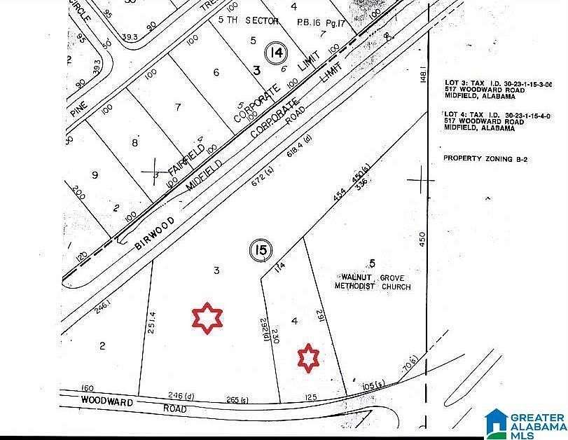 3 Acres of Land with Home for Sale in Midfield, Alabama