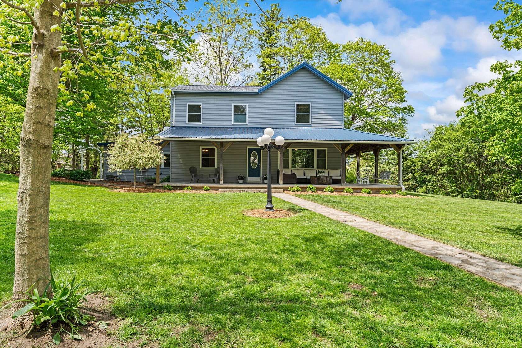 8 Acres of Land with Home for Sale in St. Paris, Ohio