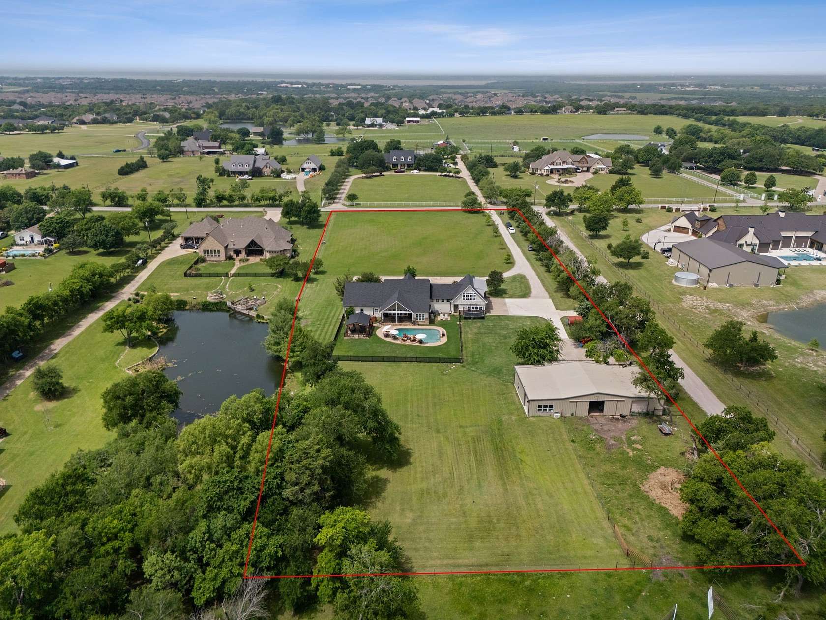 3.6 Acres of Land with Home for Sale in Rockwall, Texas