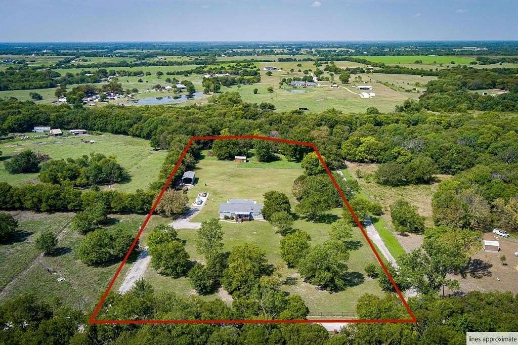 5.42 Acres of Land with Home for Sale in Leonard, Texas