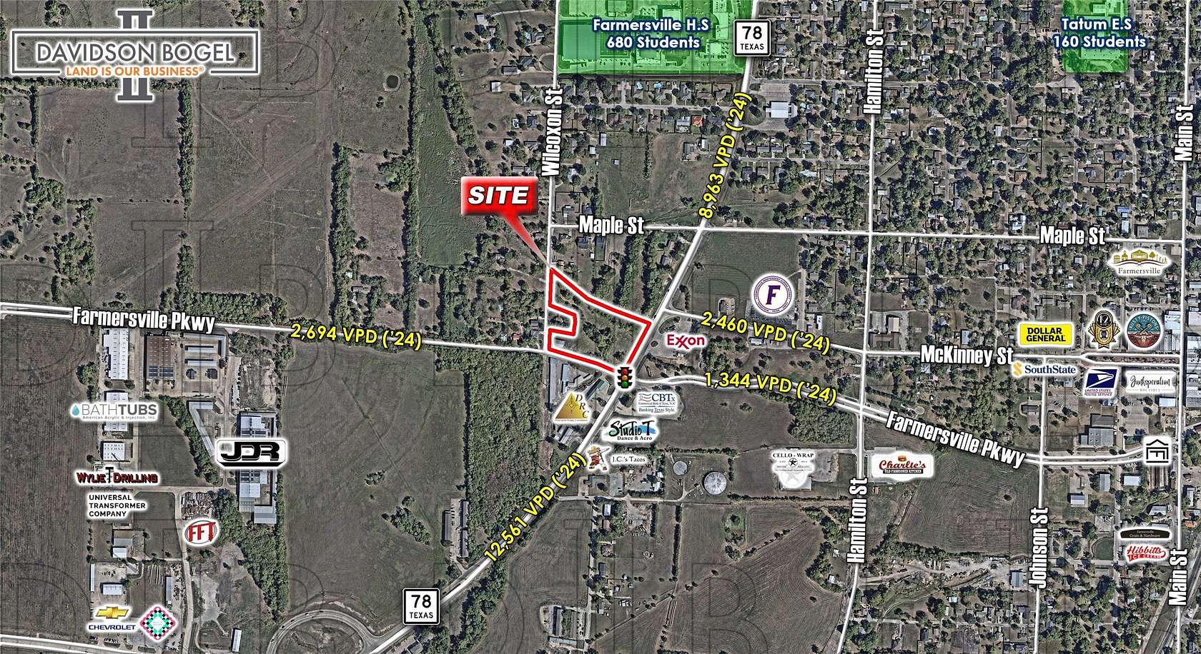 3.4 Acres of Commercial Land for Sale in Farmersville, Texas