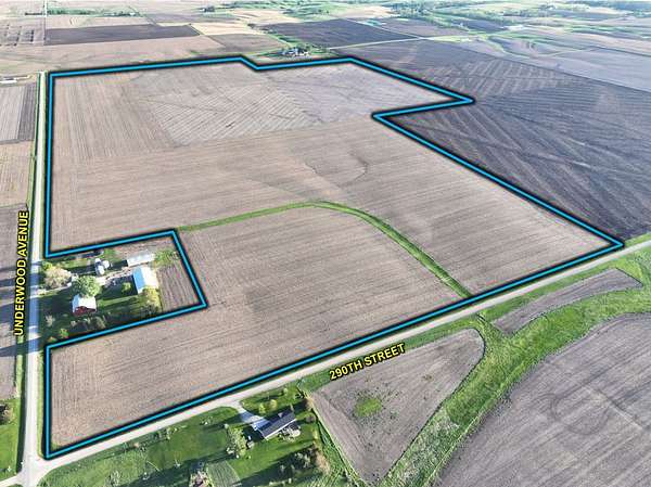 195 Acres of Land for Auction in Crawfordsville, Iowa